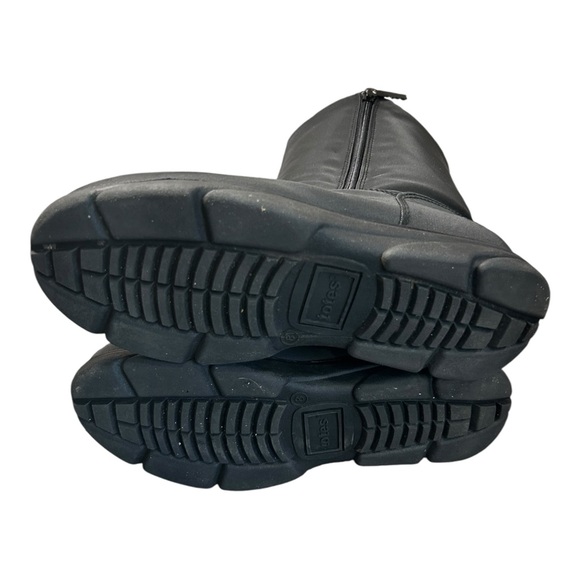 TOTES Waterproof Black Mid Boots — Size 8 Black Winter Boots with Side Zipper - Picture 8 of 11